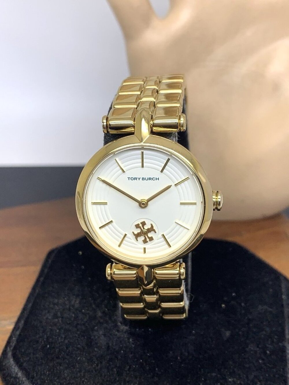 Tory Burch Women's Watch TBW2045 Quartz Cream Dial Gold Stainless Steel 30mm